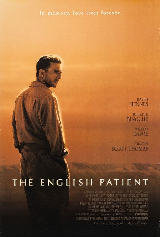 the movie poster: The English Patient (1996) ver1