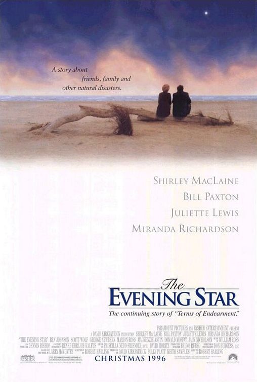 the movie poster: The Evening Star (1996)