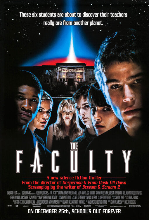 the movie poster: The Faculty (1998)