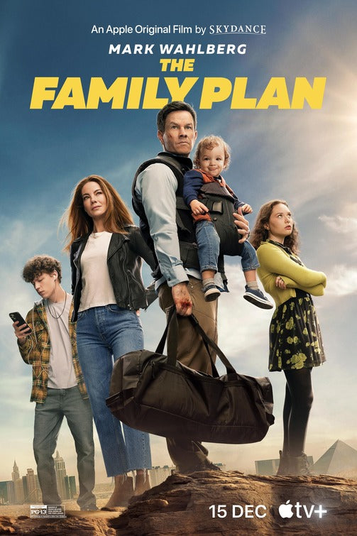 1000 piece jigsaw puzzle for the movie poster: The Family Plan (2023)