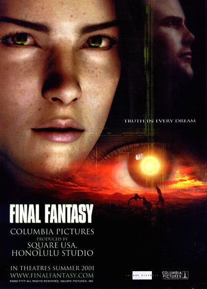 the movie poster: Final Fantasy: The Spirits Within (2001) ver2