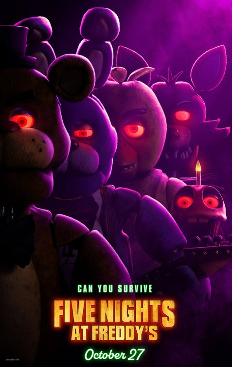 1000 piece jigsaw puzzle for the movie poster: Five Nights at Freddy's (2023)