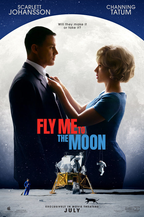 1000 piece jigsaw puzzle for the movie poster: Fly Me to the Moon (2024)