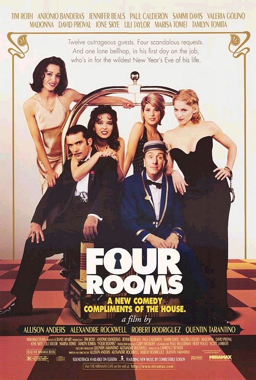 the movie poster: Four Rooms (1995) ver2