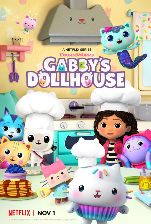 1000 piece jigsaw puzzle for tv poster: Gabby's Dollhouse, ver24