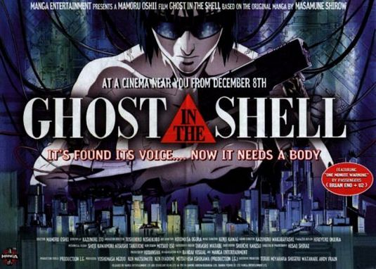 the movie poster: Ghost In The Shell (1996)