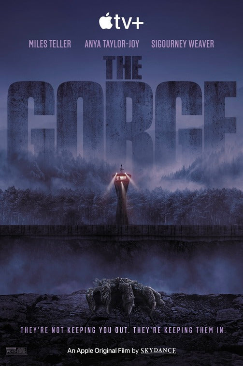 1000 piece jigsaw puzzle for the movie poster: The Gorge (2025)