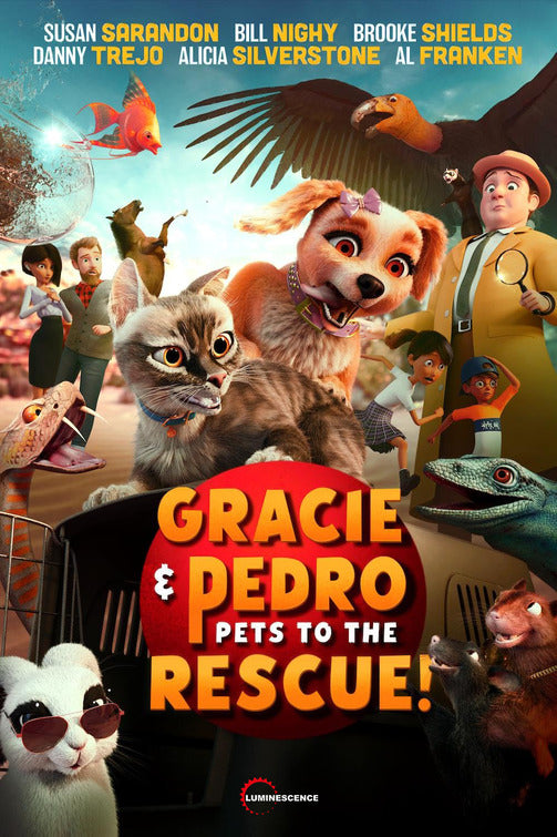 1000 piece jigsaw puzzle for the movie poster: Gracie and Pedro: Pets to the Rescue (2024)