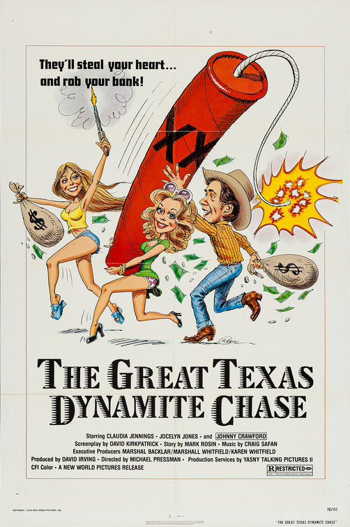 1000 piece jigsaw puzzle for the movie poster: The Great Texas Dynamite Chase (1976)