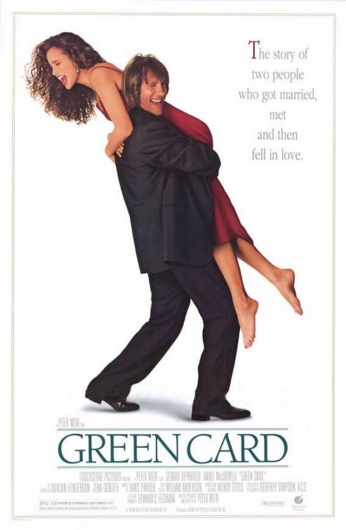 the movie poster: Green Card (1990)