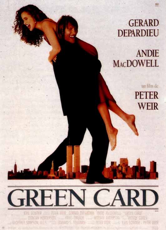 the movie poster: Green Card (1990) ver2