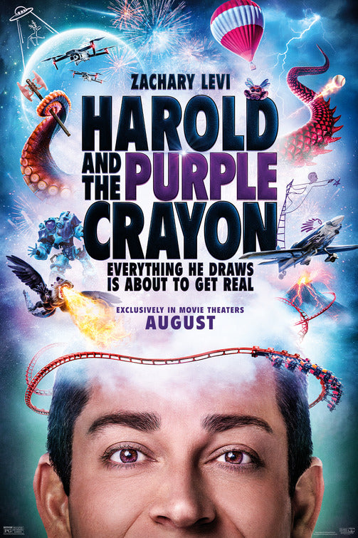 1000 piece jigsaw puzzle for the movie poster: Harold and the Purple Crayon (2024) ver3