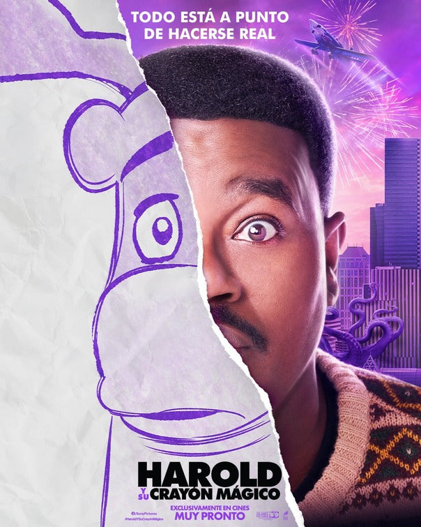 1000 piece jigsaw puzzle for the movie poster: Harold and the Purple Crayon (2024) ver7