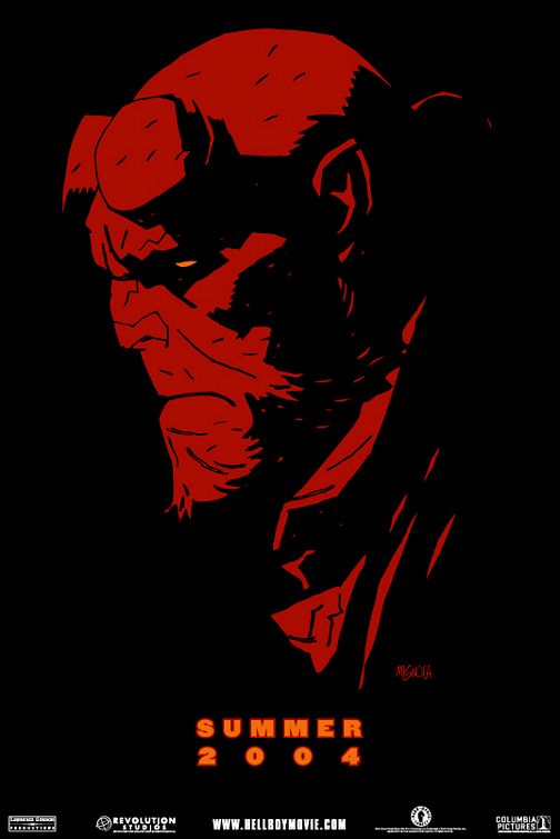 the movie poster: Hellboy (2004)