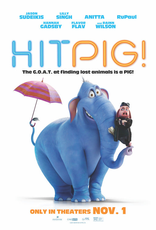 1000 piece jigsaw puzzle for the movie poster: Hitpig! (2024)