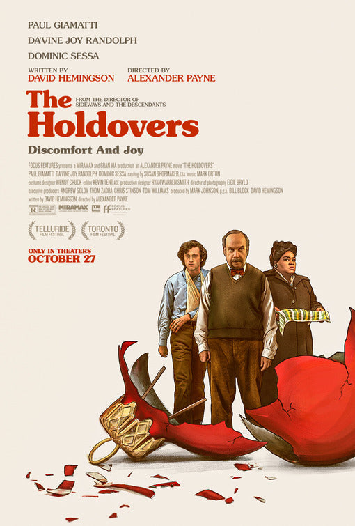 1000 piece jigsaw puzzle for the movie poster: The Holdovers (2023)