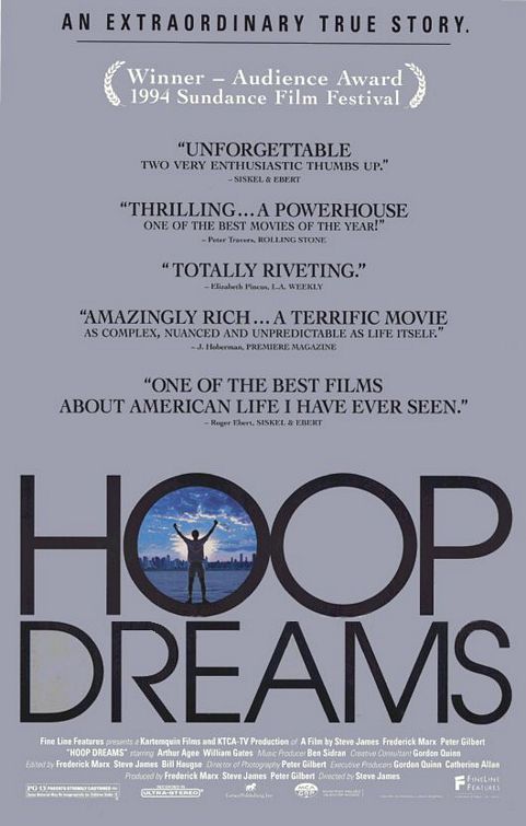 the movie poster: Hoop Dreams (1994)