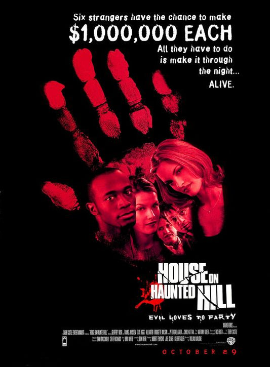 the movie poster: House on Haunted Hill (1999)