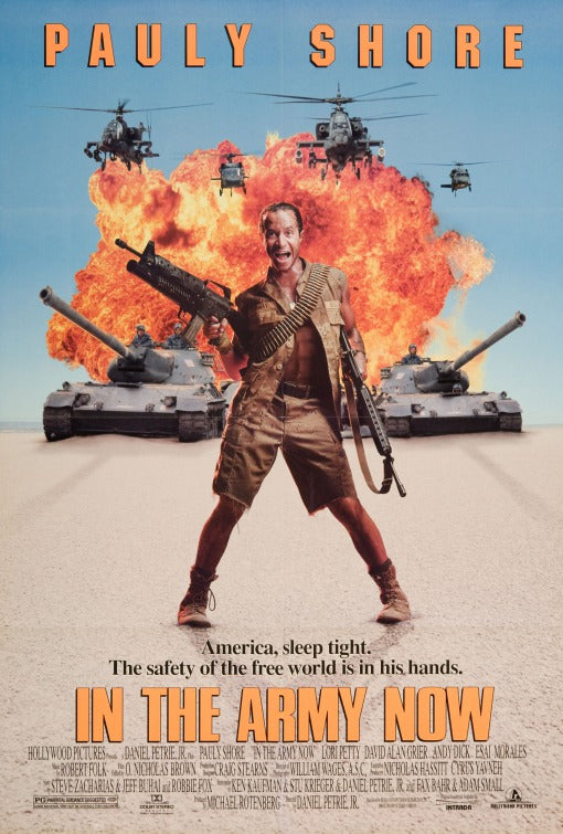 the movie poster: In The Army Now (1994)