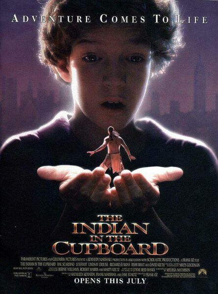 the movie poster: The Indian In The Cupboard (1995)