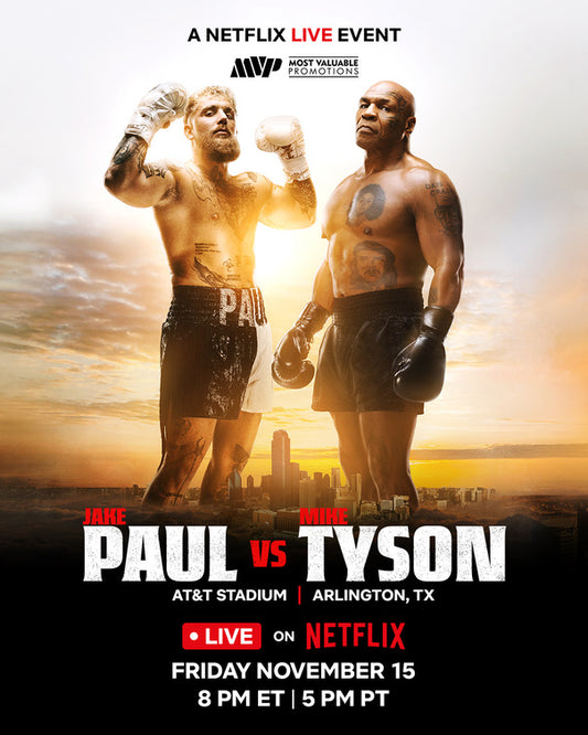 1000 piece jigsaw puzzle for tv poster: Jake Paul vs. Mike Tyson, ver2