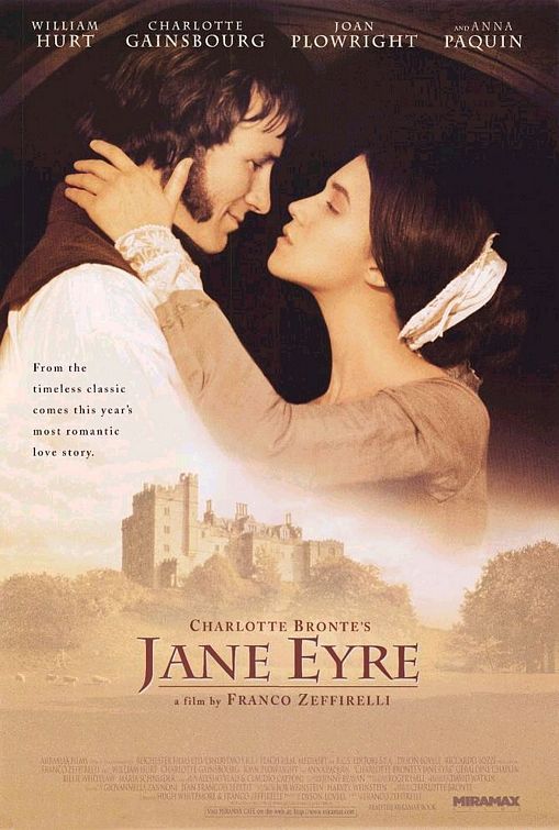 the movie poster: Jane Eyre (1996) ver1