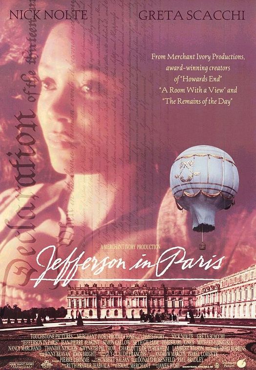 the movie poster: Jefferson In Paris (1995) ver1