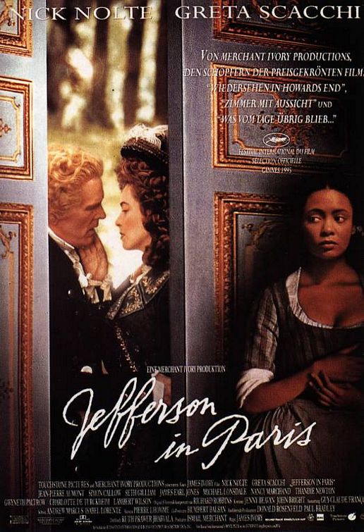 the movie poster: Jefferson In Paris (1995) ver2