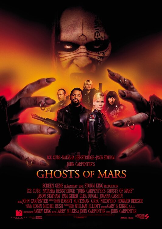 the movie poster: John Carpenter's Ghosts of Mars (2001) ver1