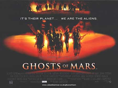 the movie poster: John Carpenter's Ghosts of Mars (2001) ver2