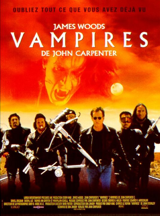 the movie poster: John Carpenter's Vampires (1998) ver2