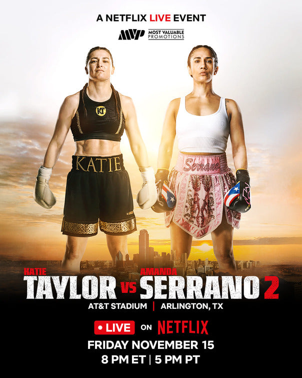 1000 piece jigsaw puzzle for tv poster: Katie Taylor vs Amanda Serrano 2