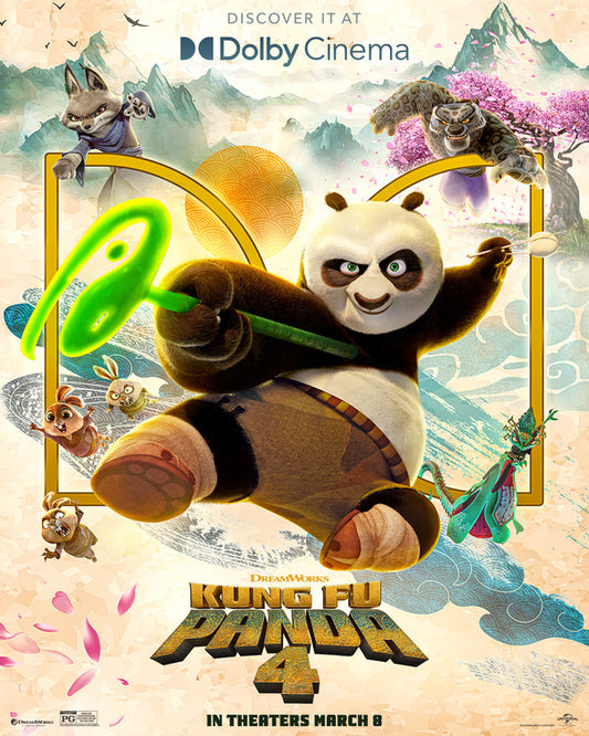 1000 piece jigsaw puzzle for the movie poster: Kung Fu Panda 4 (2024) ver10