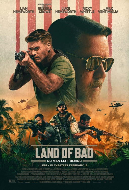 1000 piece jigsaw puzzle for the movie poster: Land of Bad (2024)