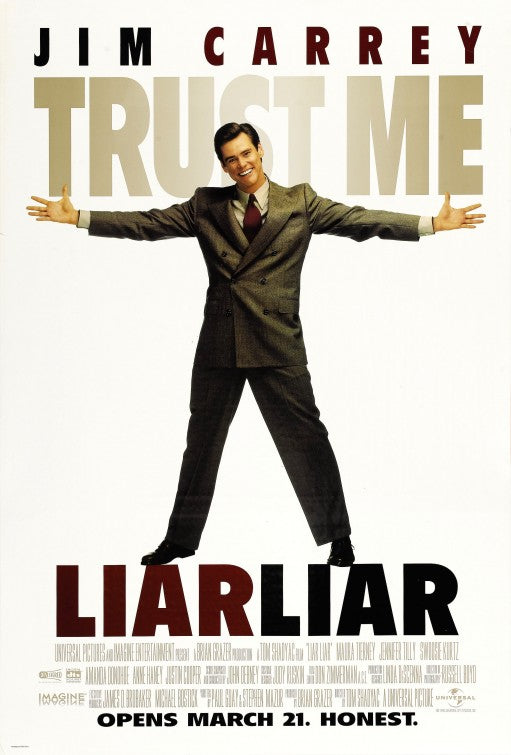 the movie poster: Liar Liar (1997) ver1