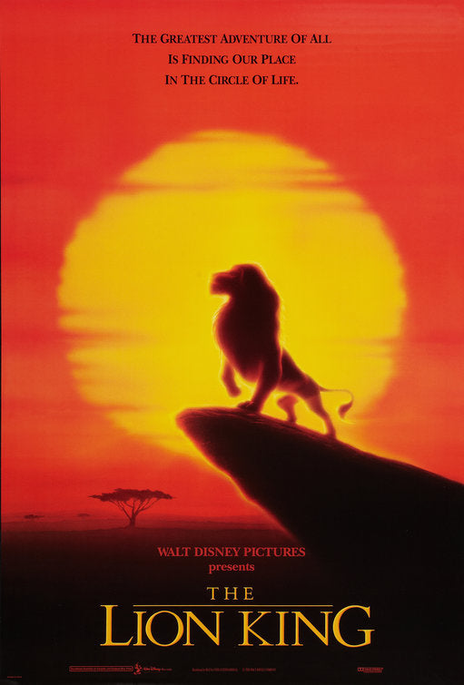 the movie poster: The Lion King (1994) ver3