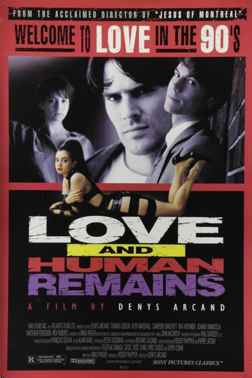 the movie poster: Love And Human Remains (1995)