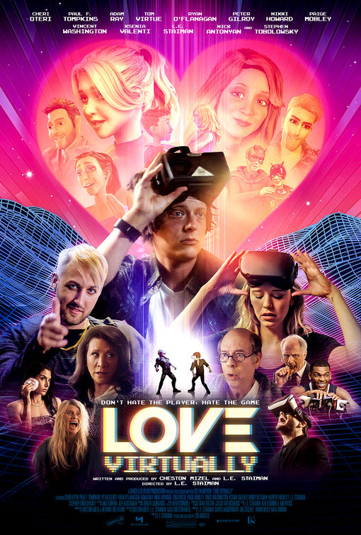 1000 piece jigsaw puzzle for the movie poster: Love Virtually (2023)