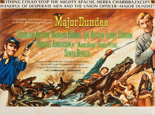 1000 piece jigsaw puzzle for the movie poster: Major Dundee (1965) ver2