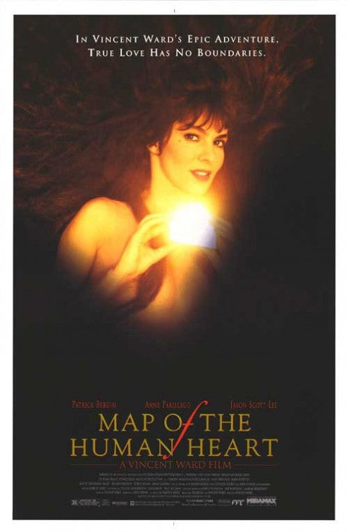 the movie poster: Map of the Human Heart (1993) ver2