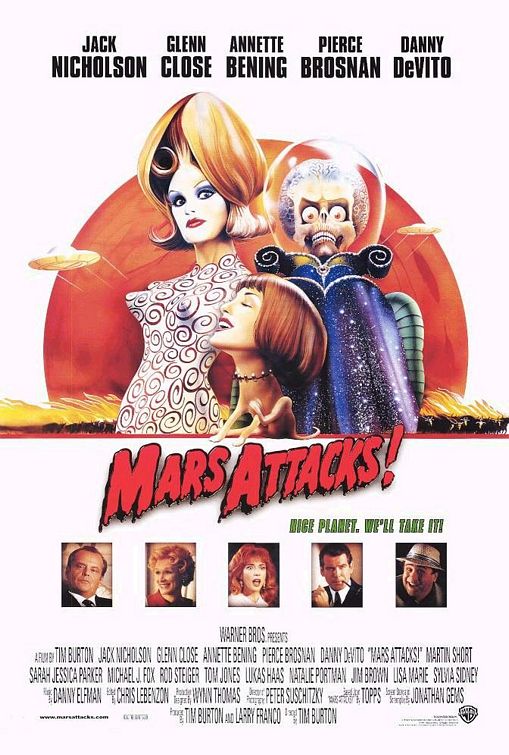 the movie poster: Mars Attacks! (1996) ver3