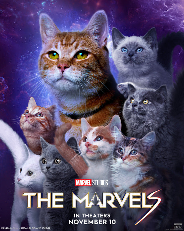 1000 piece jigsaw puzzle for the movie poster: The Marvels (2023) ver15