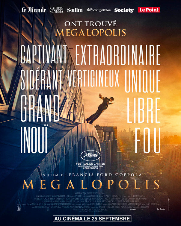 1000 piece jigsaw puzzle for the movie poster: Megalopolis (2024)