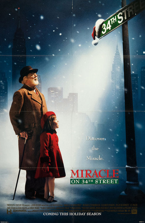 the movie poster: Miracle On 34th Street (1994)