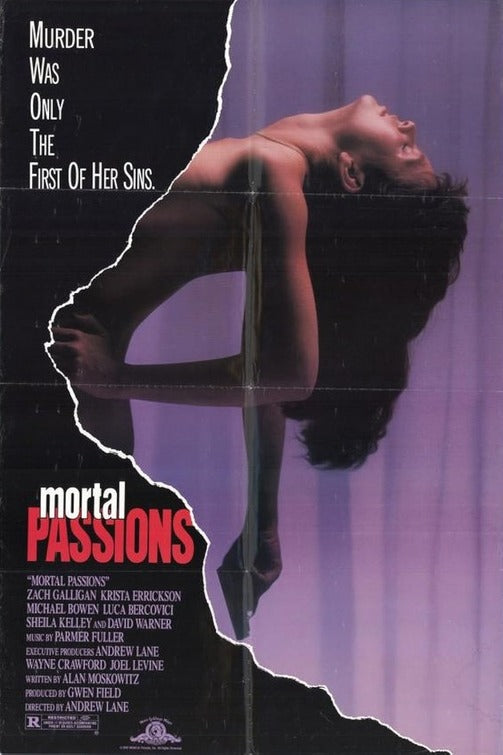 1000 piece jigsaw puzzle for the movie poster: Mortal Passions (1989)