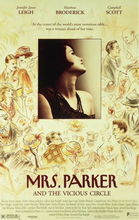 the movie poster: Mrs. Parker And The Vicious Circle (1994)