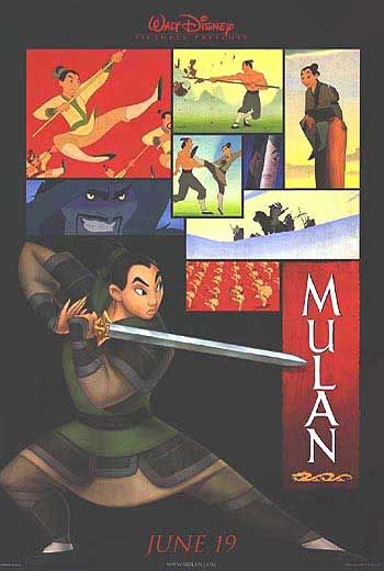 the movie poster: Mulan (1998) ver2