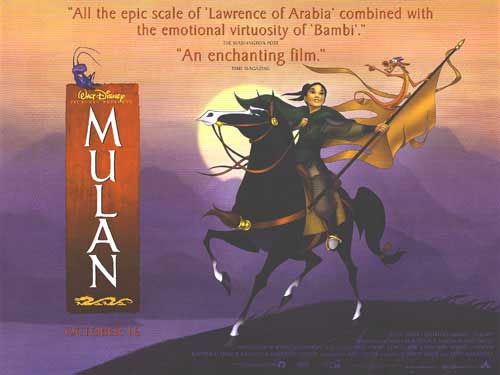 the movie poster: Mulan (1998) ver3