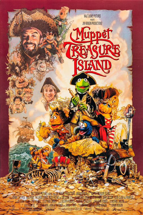 the movie poster: Muppet Treasure Island (1996)