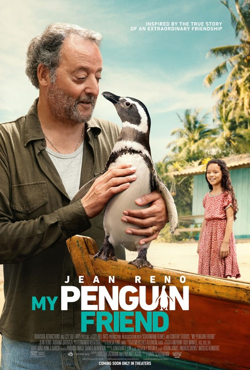 1000 piece jigsaw puzzle for the movie poster: My Penguin Friend (2024)